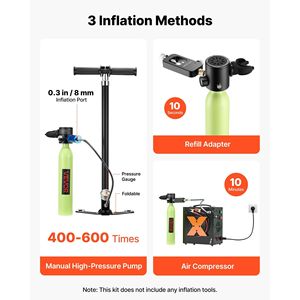 Tanque de Buceo Portátil de 0.5L, Cilindro de Respiración Subacuático Reutilizable, 10 Minutos de Tiempo de Buceo - Product Image 5