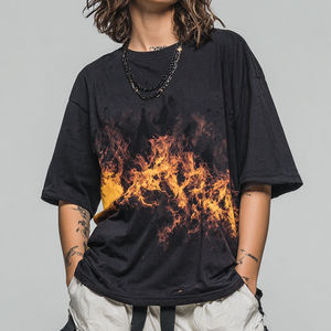 Camisetas HSI Lisas de Corte Holgado al por Mayor, Camisetas Casuales para Hombre Hechas en Pakistán, de Secado Rápido, 100% Algodón, Hechas en Pakistán - Product Image 2