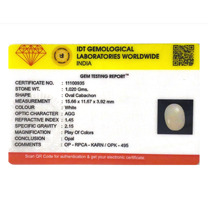 5.1 Carat Rainbow Opal Loose Gemstone Freeform Oval Shape for Fine Jewelry - Product Image 4