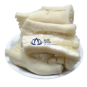Disponible |   Lotus Bleu Ferme – Tranches de Manioc Congelées, Racines de Yucca Sous Vide Salées – Préparation Rapide pour Restaurants, Hôtels et Usage Domestique - Product Image 1