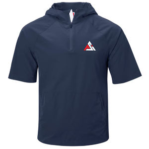 Veste de baseball haute performance en tissu polyester et élasthanne, style urbain, légère, couleur unie, pour hommes - Product Image 1