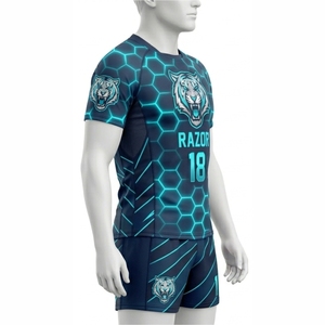 ชุดรักบี้ชายราคาดีที่สุด พร้อมดีไซน์สั่งทำพิเศษ เสื้อคุณภาพพรีเมียม ระบายอากาศได้ดี ผลิตจากผ้าโพลีเอสเตอร์แบบซับลิเมชั่น - Product Image 4
