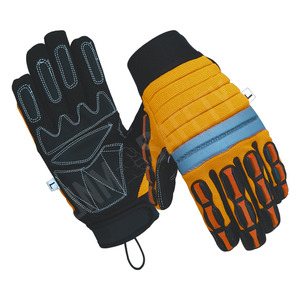 ถุงมือกันกระแทกสำหรับงานหนัก ทนทาน ปลอดภัย สำหรับงานอุตสาหกรรมน้ำมันและก๊าซ ทำจากหนังสังเคราะห์ ยี่ห้อ Amara - Product Image 5