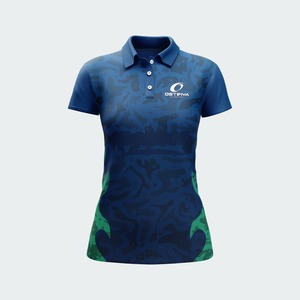 2026 New Design Breathable Knitted <b>Plain</b> Dyed Women's Polo Shirt Custom Logo Top Quality Casual Wear Needle Detection Shirt - Product Image 5