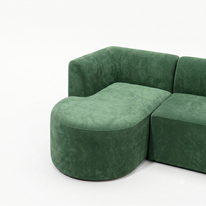 L Shape <b>Sofa</b> Natural <b>Wood</b> <b>Frame</b> Minimalism Design Style Vietnam Origin 3 year Warranty Wide 210 x Deep 150 cm - Product Image 6