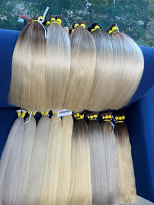 Cheveux humains longs et lisses de qualité supérieure, couleur claire, pour décoloration, coloration, tressage, fabrication de perruques - Product Image 5