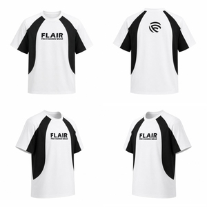T-shirt Raglan à imprimé graphique surdimensionné pour homme |   T-shirt à col rond imprimé streetwear blanc et noir - Product Image 6