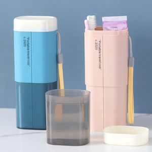 Portable Waterproof Travel <b>Toothbrush</b> Holder <b>Case</b> Wash Cup Plastic Storage Organizer for Business Trip School HOTEL HOME - Product Image 4