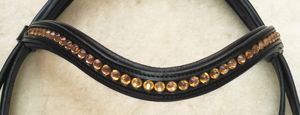 Black brown Leather Horse Equestrian Bridle <b>halter</b> Set Riding Equipment Best Wholesale Price leather bridle manufacturer - Product Image 4