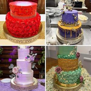 Support à gâteaux professionnel pour la présentation en boulangerie, support à desserts élégant pour les mariages, les fêtes et la décoration intérieure - Product Image 4