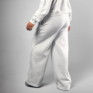 High Quality Knitted Breathable Loose Casual Comfortable OEM Available Women's Winter Elastic Waist Fleece <b>Jogger</b> Sweatpants - Product Image 4