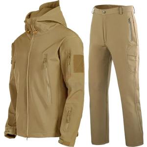 Traje de Camuflaje Caqui Transpirable de Doble Seguridad al por Mayor, Envío Inmediato, Uniforme de Guardia de Seguridad para Exteriores, Pantalones con Logotipo y Patrón - Product Image 3