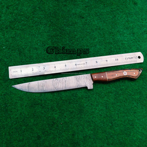 Couteau à poisson portable et flexible fait main pour l'extérieur, couteau à filet de poisson de cuisine en acier Damas avec manche antidérapant, écologique - Product Image 2