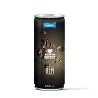 Cafeïnehoudende koffie, zoete room, chocolade, fruit smaken, 250ml blik, HALAL, HACCP, ISO gecertificeerd, OEM, Private Label