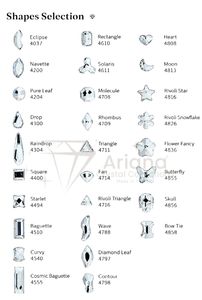 คริสตัลแก้วทรงมาร์คีส์แบบแบนสำหรับตกแต่งเล็บ DIY - Product Image 5