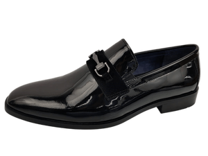 Chaussures Dlords Declan pour homme, en synthétique noir, à lacets, à bout rond, semelle intermédiaire antidérapante en EVA, semelle extérieure en caoutchouc - Product Image 3