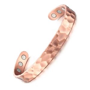 <b>Copper</b> Cuff <b>Bracelet</b> Manufacturer Supplier Exporter Factory Gold Plated Vintage Magnet Stone Wedding Unisex - Product Image 4