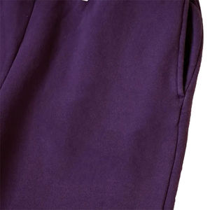 Pantalon de survêtement épais en coton brodé avec logo, pour homme, style vintage délavé, orné de strass, coupe évasée - Product Image 6