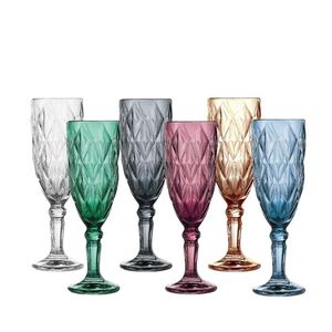 Ensemble de carafe à eau en verre rayé à carreaux de 1800 ml avec 6 verres à boire, ensemble de carafe en verre transparent pour la maison et les cadeaux - Product Image 5