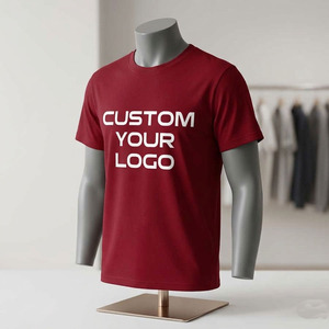 T-shirt respirant à col roulé imprimé sérigraphié, coupe droite, manches courtes, en maille unie, idéal pour les occasions formelles – Grande Vente - Product Image 3