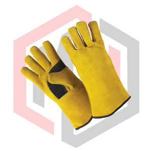 Guantes de Cuero Dividido para Soldadura MIG, Resistentes al Calor, Antiestáticos, Antidesgarros, 7 oz de Grosor, Antivibración, Sin Silicona, 16 Guantes - Product Image 4