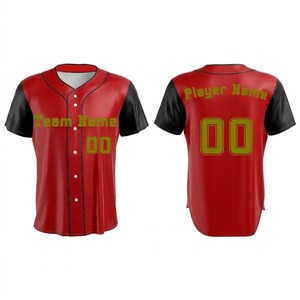 Maillot de baseball personnalisé imprimé par transfert thermique, dégradé vert-bleu, unisexe adulte, anti-humidité, respirant, manches courtes, devant - Product Image 2