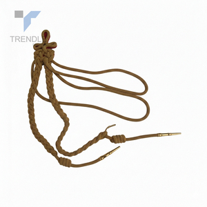 Aiguillette tressée artisanale haut de gamme en fil de bullion avec embouts métalliques pour usage cérémoniel et extérieur - Product Image 6