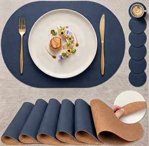Tapis de table en cuir véritable anti-rayures, résistant à la chaleur et imperméable, en cuir de vachette véritable, pour sacs et étuis, décoration de table pour maison moderne LPM-0130 - Product Image 6