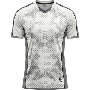 Camiseta Deportiva Verde para Hombre, Manga Corta, Cuello en V, Patrón Geométrico, Tejido de Punto, 100% Poliéster, Secado Rápido, Corte Regular - Product Image 2
