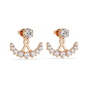 Pendientes de Diamantes de Laboratorio en Plata 925 Personalizados, Fabricante de Joyería de Marca Privada OEM ODM, Colección de Diseño Premium Hecha en India - Product Image 3
