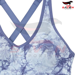 Soutiens-gorge de sport de haute qualité pour femmes, imprimés par sublimation, respirants et solides, pour le yoga et le fitness – Vente en gros - Product Image 6
