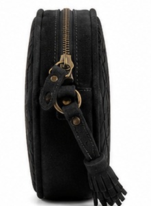 Bolso Bandolera de Cuero de Ante Estilo Bohemio Vintage Gravs Premium para Mujer, con Patrón Geométrico de Caramelos y Correa de Cadena Ajustable - Product Image 2