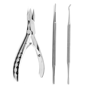 3 Pieces Podiatry Toenail Removal Set Finger <b>Nail</b> Clippers Cutters Nippers Tools For Thick <b>Nails</b> Cutter Podiatry Instruments - Product Image 1