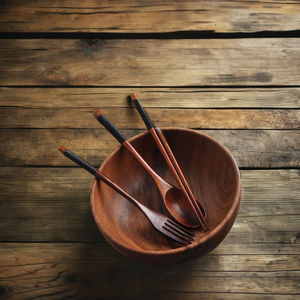 Service de table en bois naturel durable en gros avec logo personnalisé Ustensiles en bambou Fabricant du Vietnam OEM ODM - Product Image 1