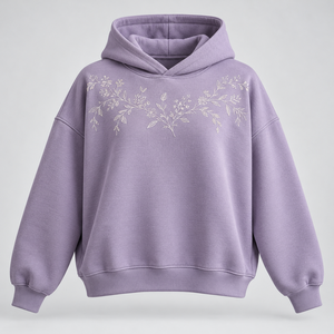 Sweat à capuche Western Yoke en coton molletonné marron foncé avec passepoil contrastant, logo personnalisé, vente en gros, style cowboy, poche - Product Image 5