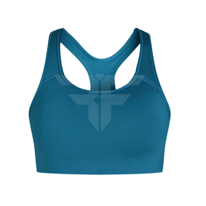 Sujetador deportivo de yoga de talla grande para mujer con logo personalizado, espalda con tiras, sin costuras, para entrenamiento y fitness - Product Image 1
