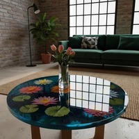 Table en résine faite à la main, résine époxy haute brillance, résine époxy pour coulée profonde, résine pour table rivière, en provenance d'Inde