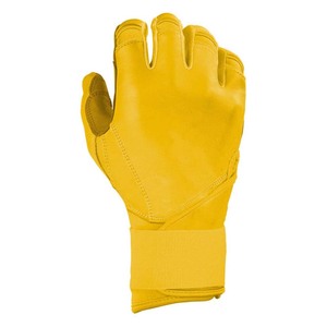 Gants de frappe en cuir jaune avec paume rembourrée et fermeture à enfiler pour l'entraînement des adultes - Product Image 3