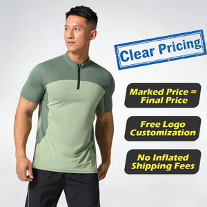 Camiseta Deportiva de Compresión para Hombre con Logotipo Personalizado, Secado Rápido, Corte Regular, Elástica, para Fitness, Running, Tejida, 100% Algodón Orgánico - Product Image 4