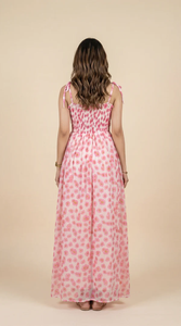 Robe longue tendance à imprimé floral pour femme en georgette, légère et fluide, idéale pour l'été, les fêtes et la plage - Fournisseur - Product Image 3