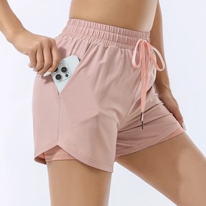 Shorts Deportivos de Verano para Mujer 2 en 1 de Secado Rápido, Shorts para Correr con Calzones Interiores y Bolsillo en la Cintura Elástica - Product Image 3