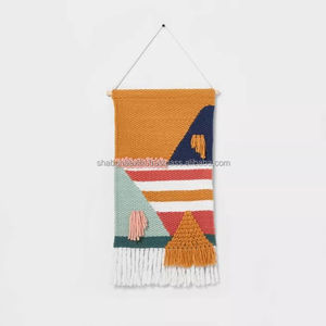 Tapiz tejido para colgar en la pared, tapices bohemios para decoración del hogar, tapices de pared con formas de diferentes estilos - Product Image 1