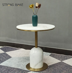 Modern Durable Metal Coffee <b>Table</b> with Glass <b>Top</b> for Living Room Home Furniture - Product Image 4