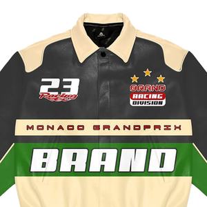 High Quality Latest Style Unisex Leather Bomber Jacket Customized Solid Color Casual Slim Fit <b>Winter</b> Eco-Friendly Vintage - Product Image 4