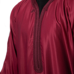 Abelin – Thobe islamique pour homme, manches longues, style urbain, grande taille, couleur unie, respirant, thermique, extensible dans quatre directions – Nouvelle collection très prisée - Product Image 2