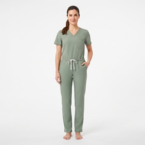 Custom Women's Medical Nursing <b>Scrub</b> Set <b>Surgical</b> Uniform Hospital Workwear Healthcare Top and Pants Wholesale - Product Image 1