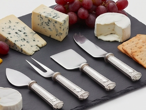 Stainless Steel <b>Cheese</b> <b>Knife</b> <b>Set</b> With Forks And Spatula Elegant Design Metal Handle Dishwasher Safe For Hotel And Events - Product Image 3