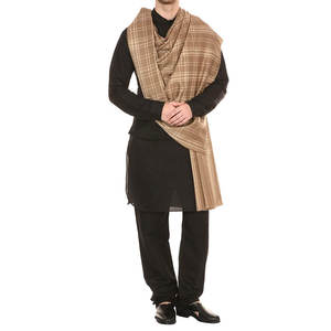 Chales de Hombre Elegantes de Alta Calidad al por Mayor, Chales con Logotipo Personalizado Impreso, Chales de Viscosa Tejida Jacquard para Hombre, Chales Casuales de Punto - Product Image 2