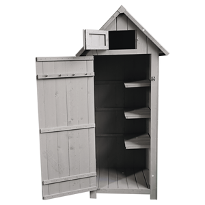 XWT007 soluzione di stoccaggio per esterni 30.31 di colore naturale \ "X 20.48 \" X 65.75 \ "per mobili da giardino giardino giardino con giardino giardino di stoccaggio prato - Product Image 3