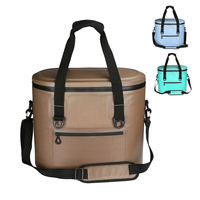 Sac isotherme souple pour pique-nique et camping, design moderne, portable, réutilisable, imperméable en TPU 600D, couleur et logo personnalisés, capacité 24 canettes